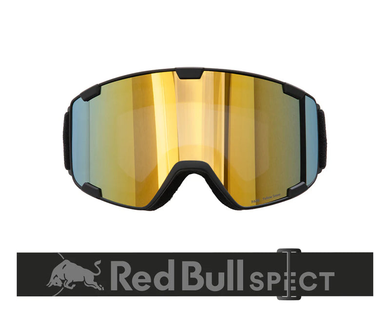 Load image into Gallery viewer, Red Bull Unisex Spect Park Black Snow Goggles Smoke/Yellow Mirror PARK-18YE2
