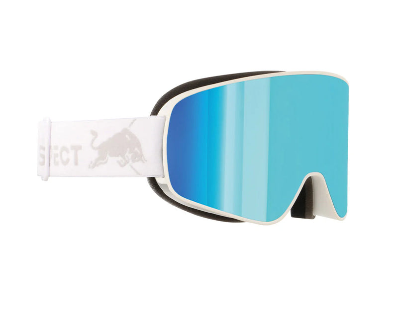 Load image into Gallery viewer, Red Bull Unisex Spect Rush White Snow Goggles Smoke/Blue Mirror RUSH-15BL3
