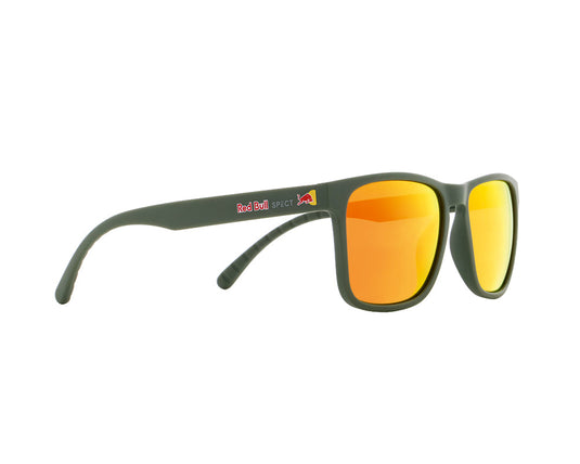 Red Bull Unisex Spect Edge Sunglasses Olive with Red Mirror EDGE-003P