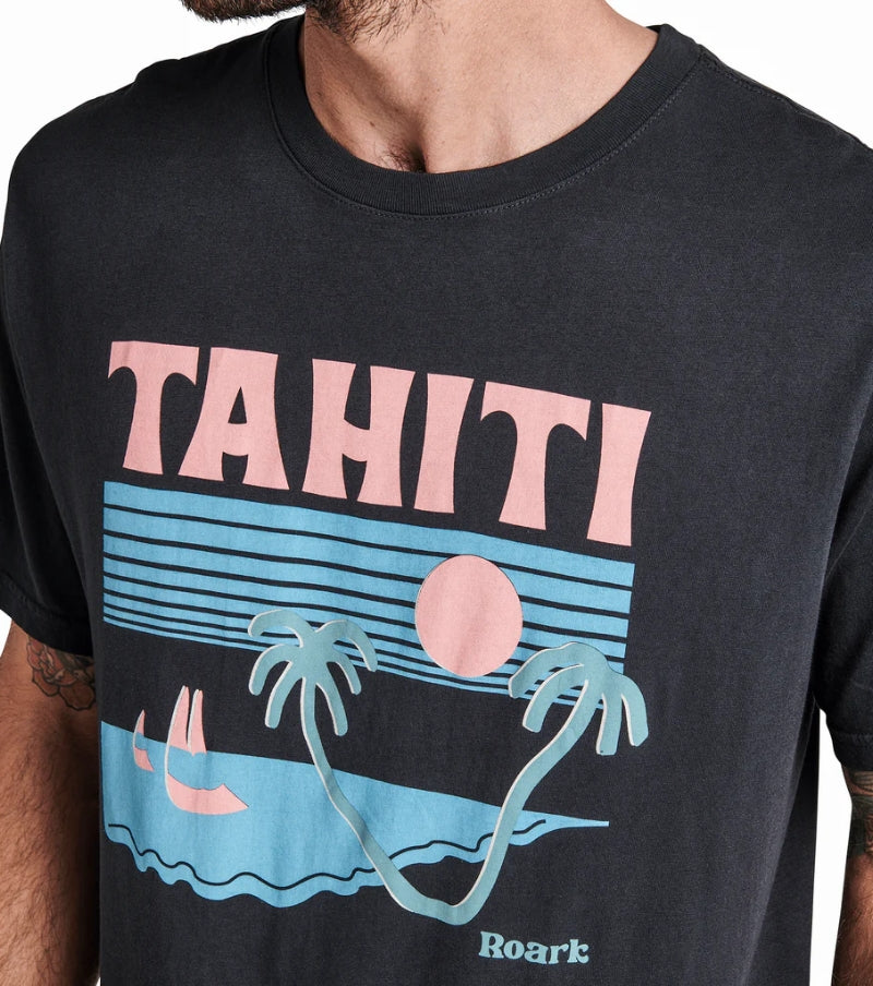 Load image into Gallery viewer, Roark Tahiti Time Premium T-Shirt Black RT1091-BLK
