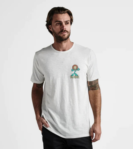 Roark Men's Destroy Enjoy Organic Premium T-Shirt Off White RT1226