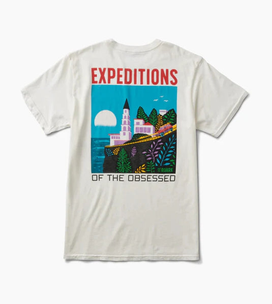 Roark Men's Expeditions Of The Obsessed Premium T-Shirt Off White RT1230