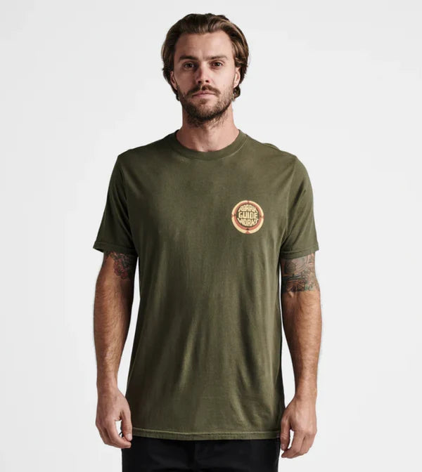 Roark Men's Guideworks Sardegna Premium T-Shirt Military RT1234