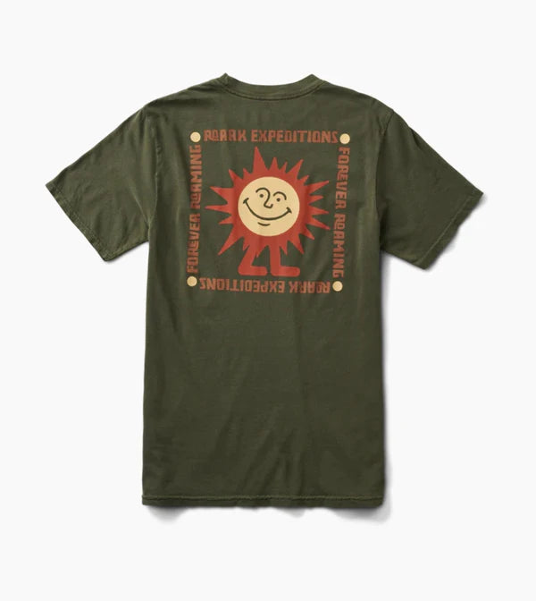Load image into Gallery viewer, Roark Men&#39;s Expeditions Skull Premium T-Shirt Military RT1238
