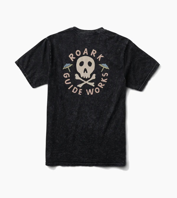 Load image into Gallery viewer, Roark Men&#39;s Guideworks Skull Premium T-Shirt Black RT1239
