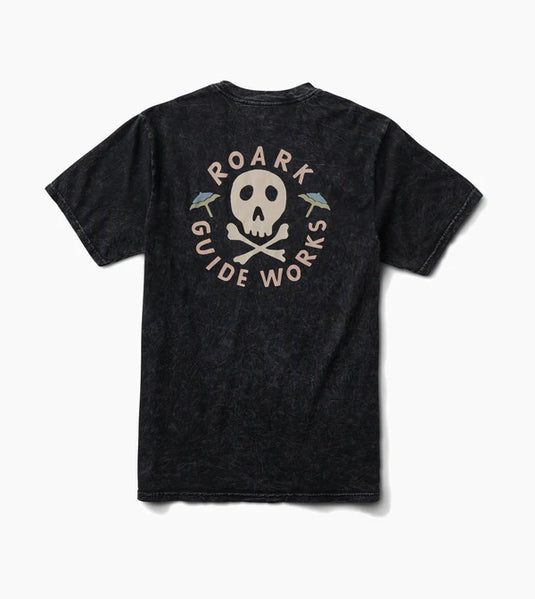 Roark Men's Guideworks Skull Premium T-Shirt Black RT1239