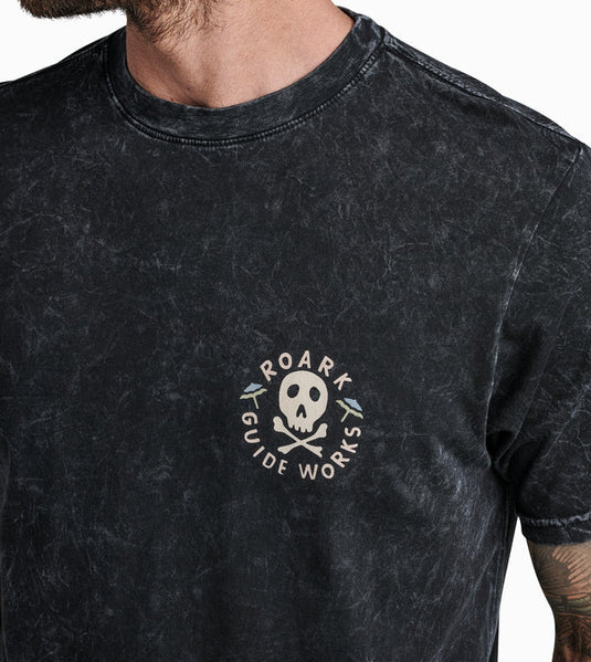 Roark Men's Guideworks Skull Premium T-Shirt Black RT1239