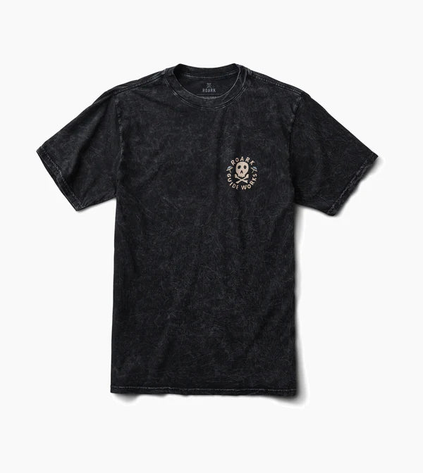 Load image into Gallery viewer, Roark Men&#39;s Guideworks Skull Premium T-Shirt Black RT1239
