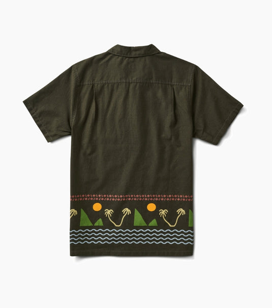 Roark Gonzo Island Camp Collar Shirt Dark Military RW630-DKM
