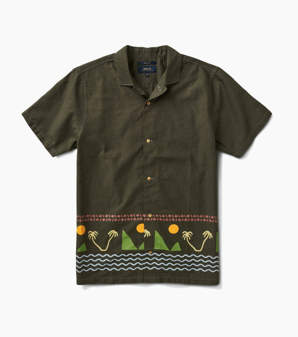 Roark Gonzo Island Camp Collar Shirt Dark Military RW630-DKM