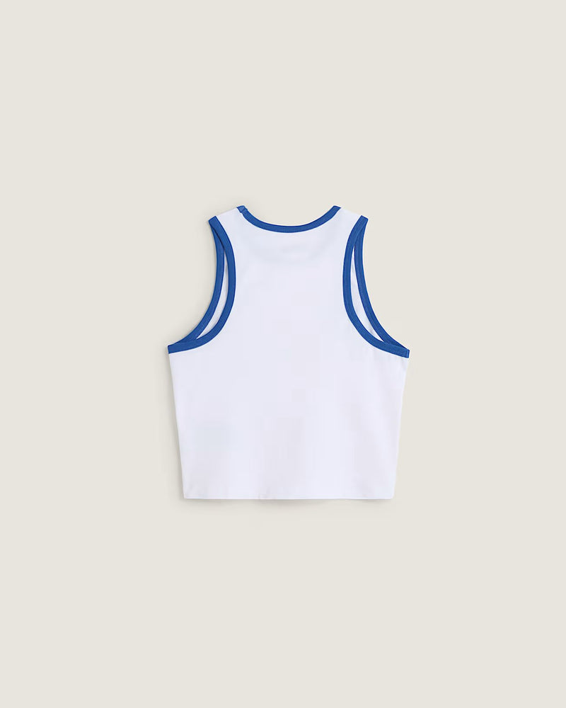 Load image into Gallery viewer, Vans Women's Retro Speed Tank T-Shirt White VN000XDQWHT
