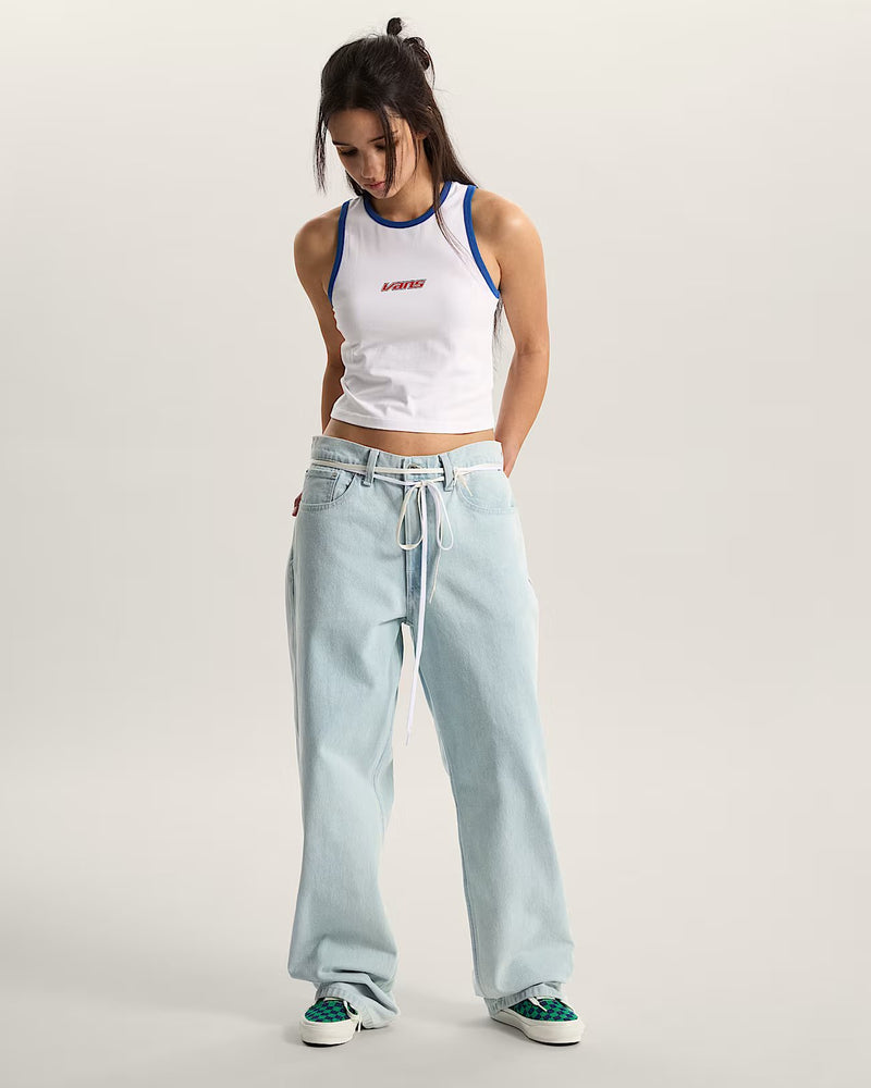 Load image into Gallery viewer, Vans Women's Retro Speed Tank T-Shirt White VN000XDQWHT
