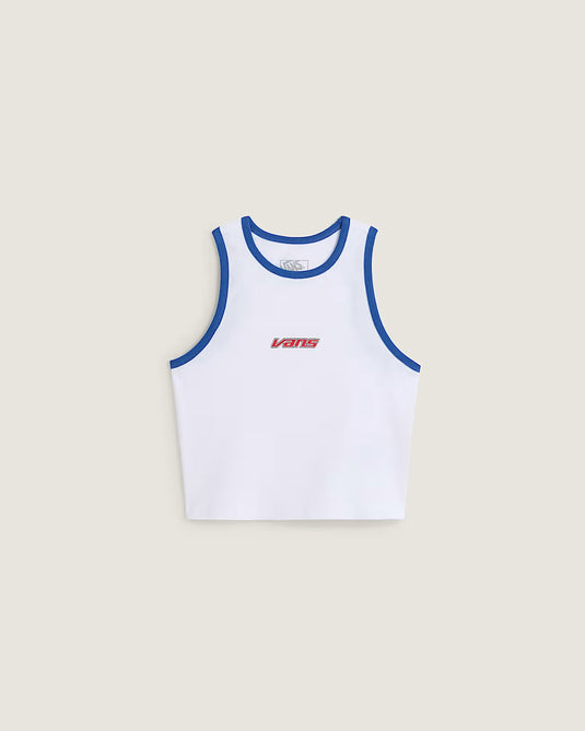 Vans Women's Retro Speed Tank T-Shirt White VN000XDQWHT