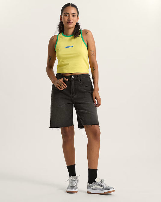Vans Women's Retro Speed Tank T-Shirt Yellow VN000XDQFSH
