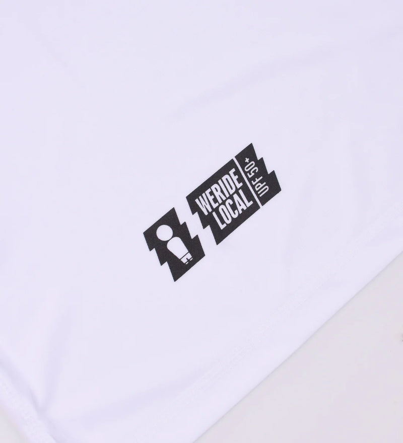 Load image into Gallery viewer, We Ride Local Men's Rider T-Shirt Rashquard White MRTRW_SS26
