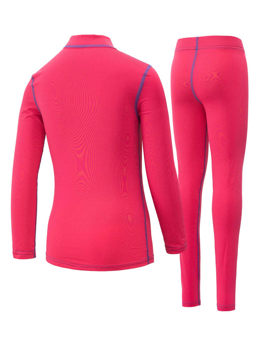Brille Kid's Warm Base Layer Set Fuchsia SD231106-FCH