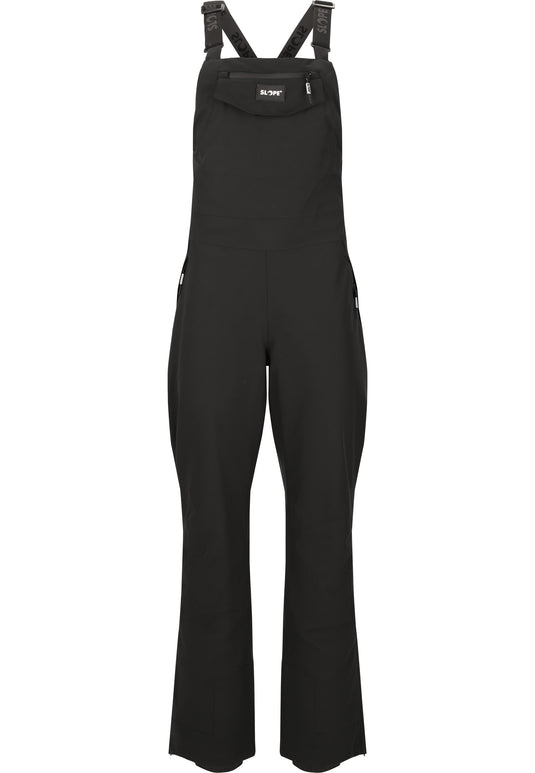 Slope Women's Kenwood Bib Snow Pants W-Pro 15000 Black SL243299-1001