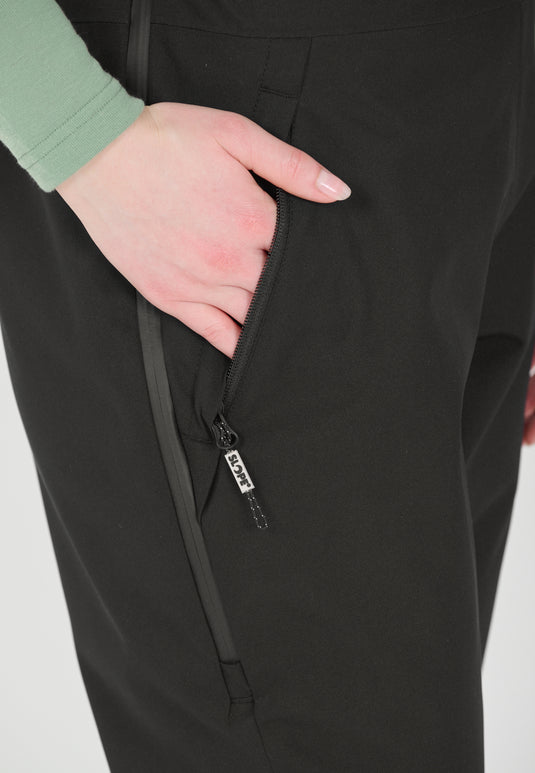 Slope Women's Kenwood Bib Snow Pants W-Pro 15000 Black SL243299-1001