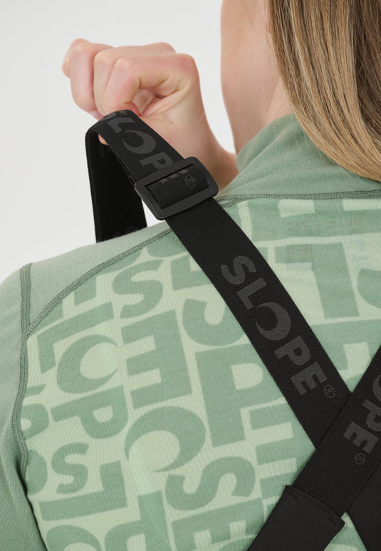 Slope Women's Kenwood Bib Snow Pants W-Pro 15000 Black SL243299-1001