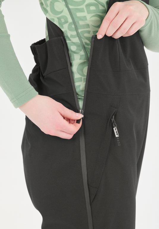 Slope Women's Kenwood Bib Snow Pants W-Pro 15000 Black SL243299-1001