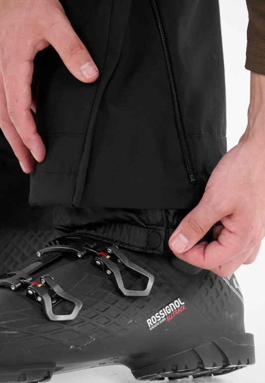 Slope Men's Kenwood Bib Snow Pants W-Pro 15000 Black SL243300-1001