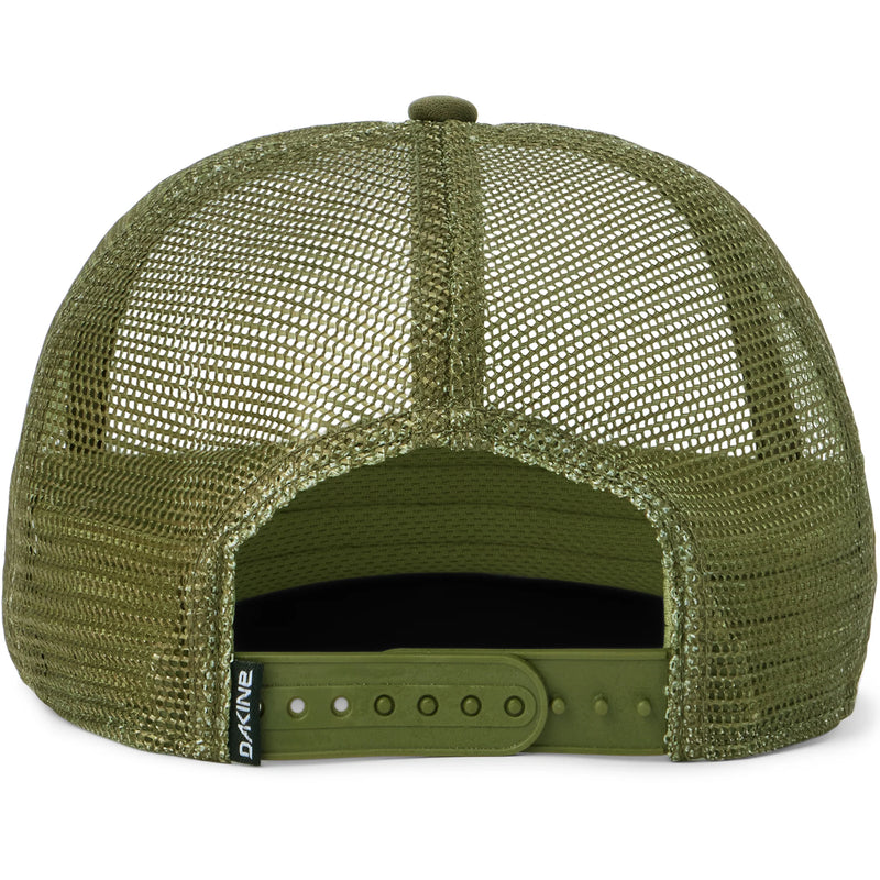 Load image into Gallery viewer, Dakine Unisex Staycation Trucker Hat Dark Olive Shaka 10004207
