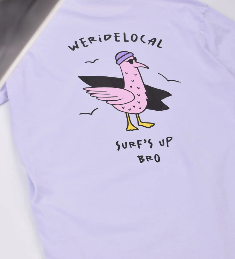 Load image into Gallery viewer, We Ride Local Men's Surf's Up T-Shirt Smooth Lilac MTSUL_SS26
