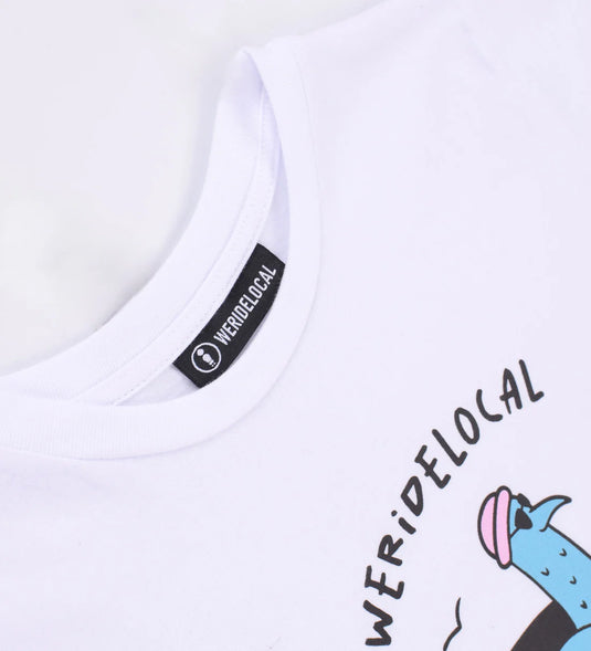 We Ride Local Kid's Surf's Up T-shirt White KTSUW_SS26