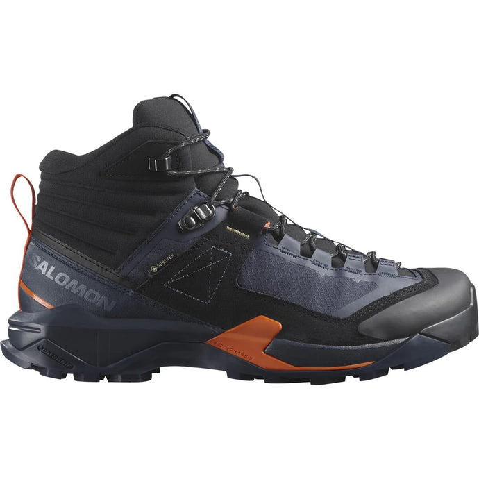 Salomon Men's X Ultra Alpine Mid Gore-Tex Shoes Blue Nights/Black/Red Orange L476865