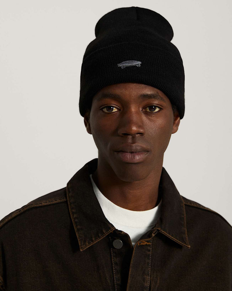 Load image into Gallery viewer, Vans Unisex Salton Tall Cuf Beanie Black VN000X68BLK
