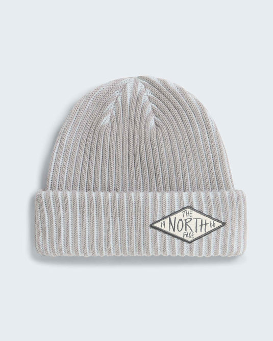 The North Face Unisex Salty Lined Special Edition Beanie Stone Slab-TNF 66 Patch NF0A8HMNWB6