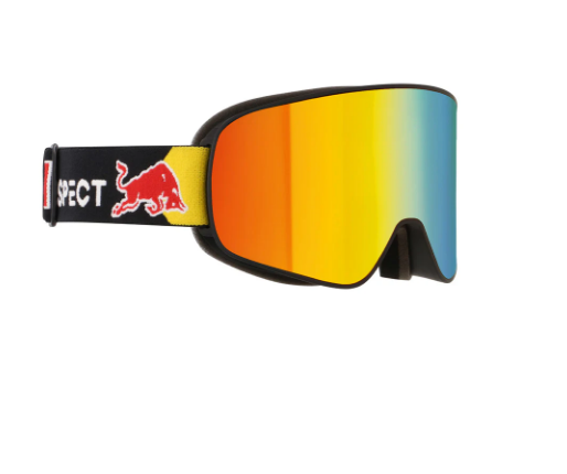 Red Bull Unisex Spect Rush Black Snow Goggles Orange/Red Mirror RUSH-17RE2