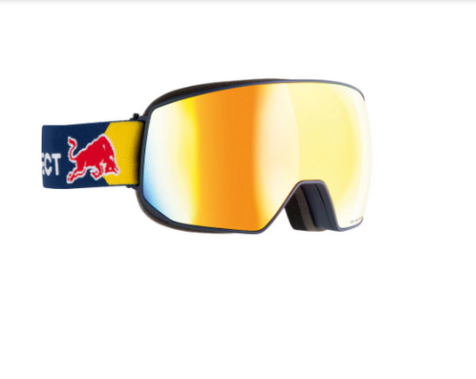Red Bull Unisex Spect Fink Black Snow Goggles Orange/Red Mirror FINK-04RE2