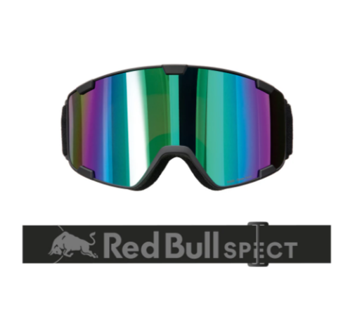 Red Bull Unisex Spect Park Black Snow Goggles Brown/Green Mirror PARK-18GR3