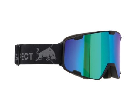 Red Bull Unisex Spect Park Black Snow Goggles Brown/Green Mirror PARK-18GR3