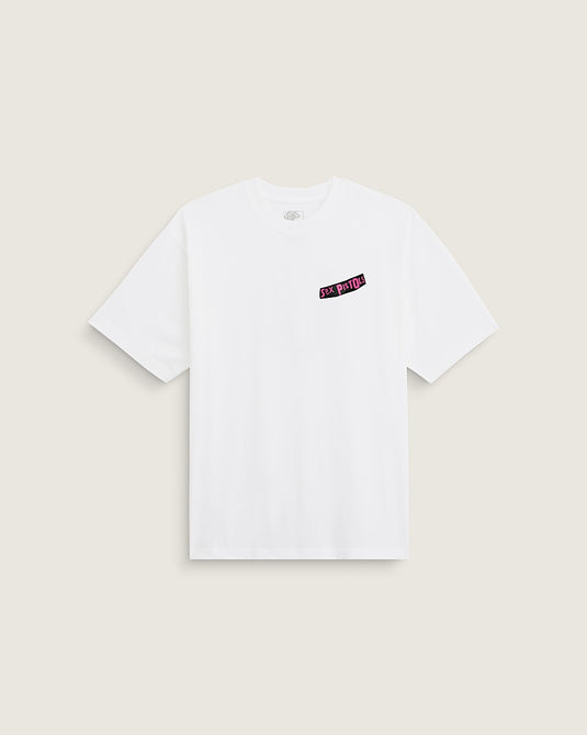 Vans Men's Sex Pistols Run Wild on the Green T-Shirt  White VN00134PWHT