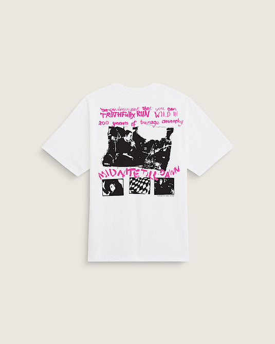 Vans Men's Sex Pistols Run Wild on the Green T-Shirt  White VN00134PWHT