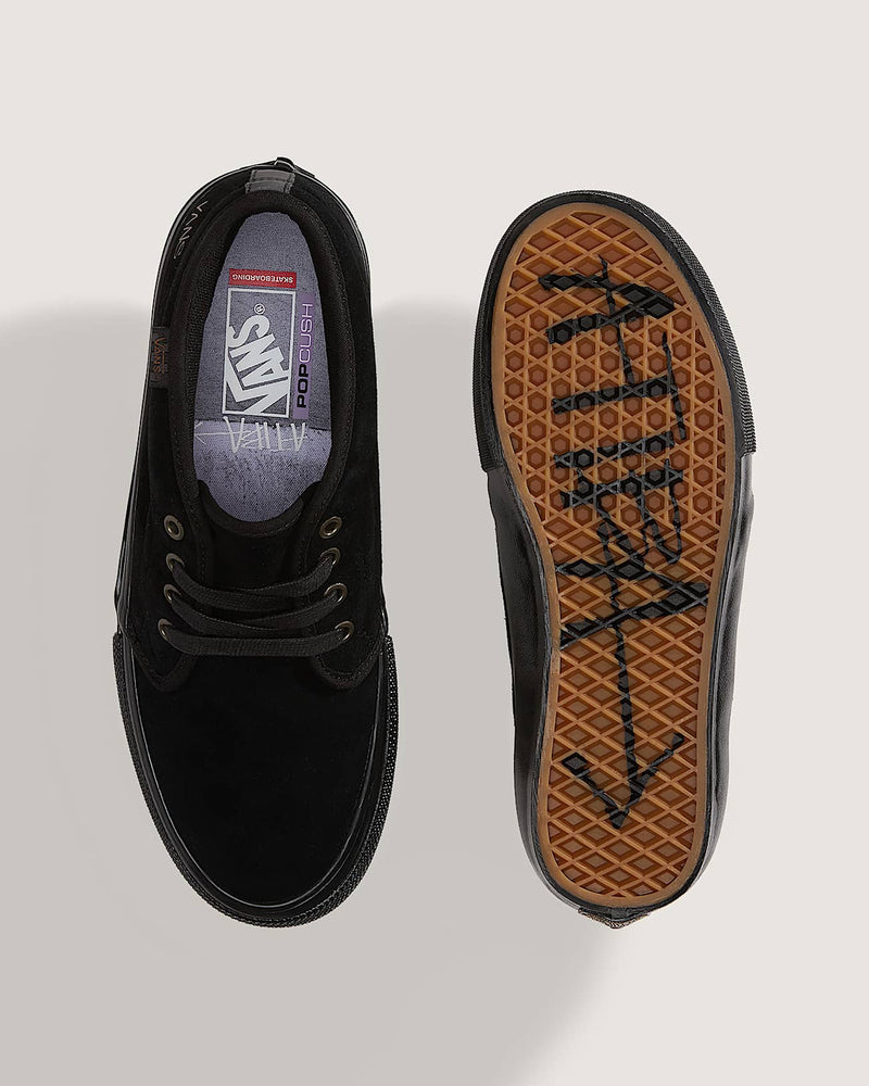 Load image into Gallery viewer, Vans Unisex Skate Chukka Shoes by Atiba Black/Black VN0A7SLZBKA
