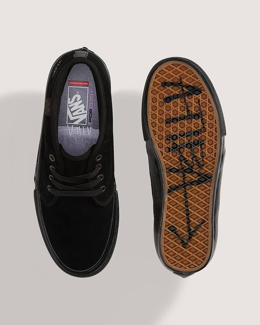Vans Unisex Skate Chukka Shoes by Atiba Black/Black VN0A7SLZBKA
