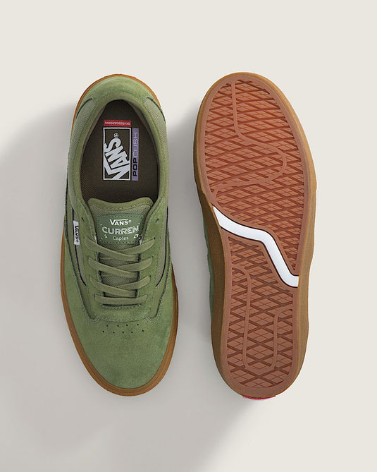 Vans Men's Skate Curren Caples Shoes Green/Gum VN000D8517P