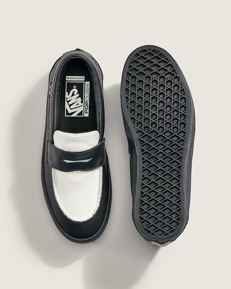 Load image into Gallery viewer, Vans Men&#39;s Skate Loafer Shoes Black/White VN000VA6Y28
