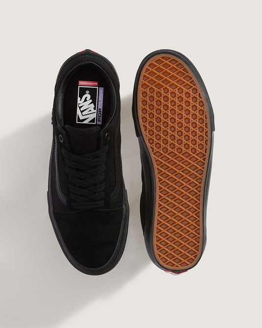 Vans Unisex Skate Old Skool Shoes Black/Black VN0A5FCBBKA