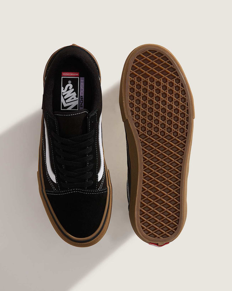 Load image into Gallery viewer, Vans Unisex Skate Old Skool Shoe Gum Black/White VN000EDNB9K
