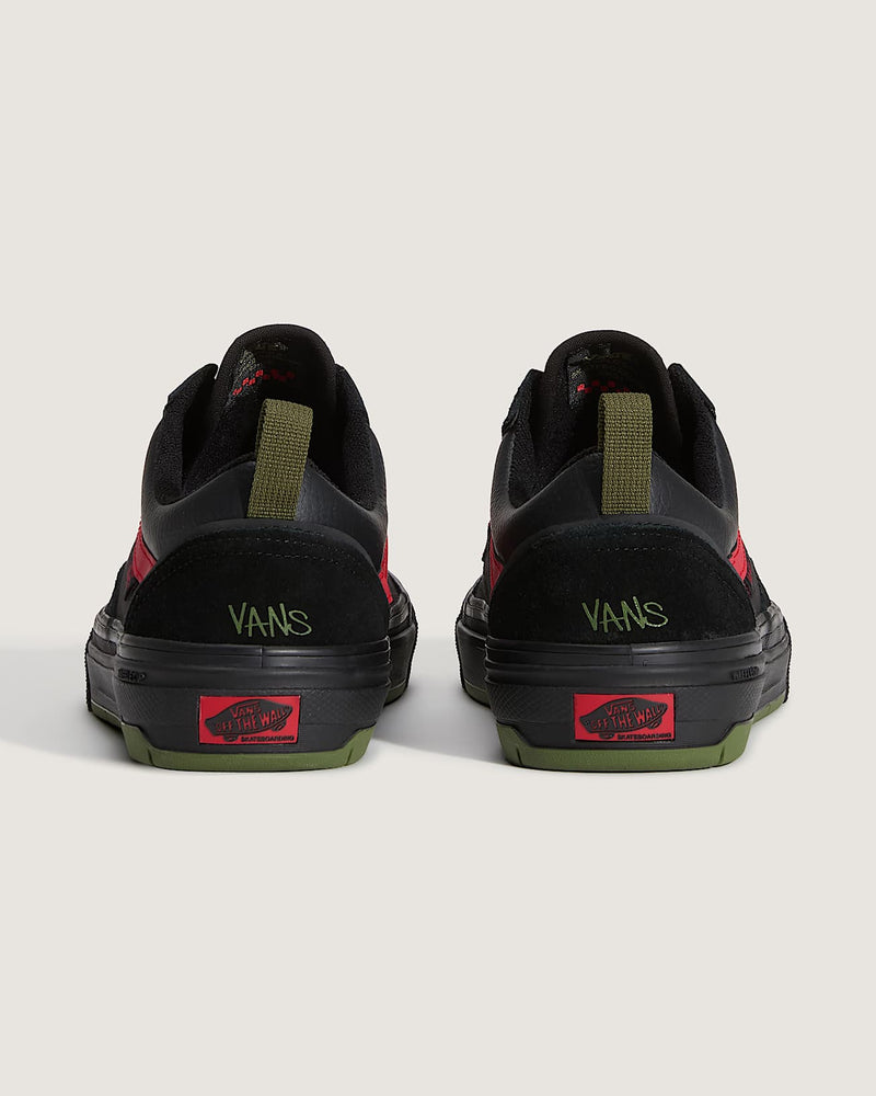 Load image into Gallery viewer, Vans Men's Skate Old Skool Wafflecup Shoes by Atiba Black/Green VN000EB7YJ7
