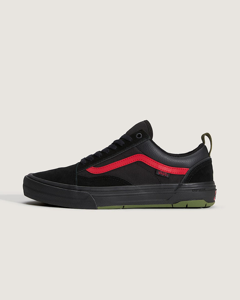 Load image into Gallery viewer, Vans Men's Skate Old Skool Wafflecup Shoes by Atiba Black/Green VN000EB7YJ7
