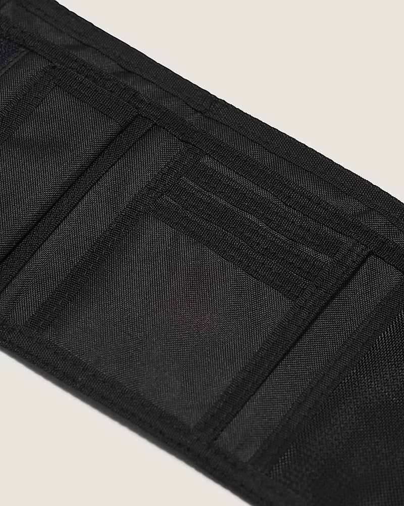 Load image into Gallery viewer, Vans Unisex Slipped Trifold Wallet Black/Charcoal Grey VN000C32BA5
