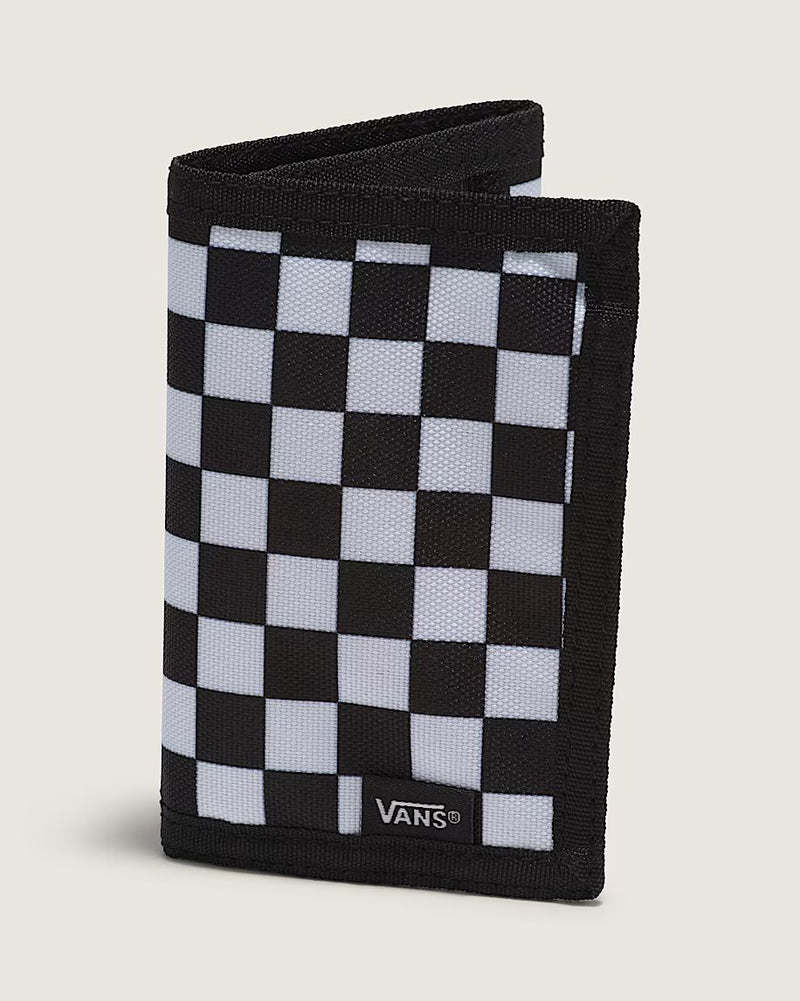 Load image into Gallery viewer, Vans Unisex Slipped Trifold Wallet Black/White Chess VN000C32HU0
