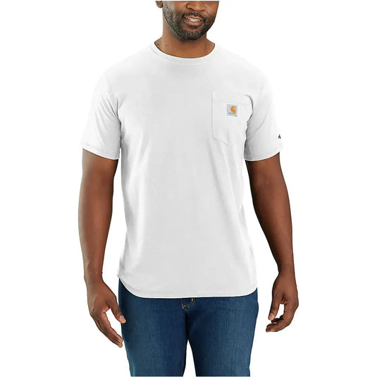Carhartt Mens' Relaxed Fit Heavyweight Short-Sleeve Pocket T-Shirt White 103296-100