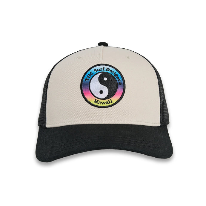 T&C Men's Multico Trucker Cap Black Stone-Gradient Logo TA6CA-0201