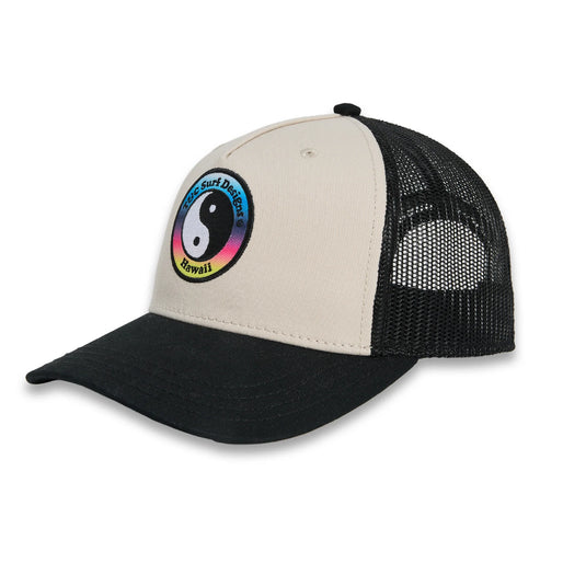 T&C Men's Multico Trucker Cap Black Stone-Gradient Logo TA6CA-0201